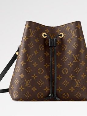 Louis Vuitton Neo Noe MM Brown Monogram Drawstring Bucket Bag